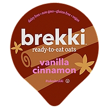 Brekki Vanilla Cinnamon with Almond and Ancient Grains Ready-to-Eat Oats, 5.3 oz