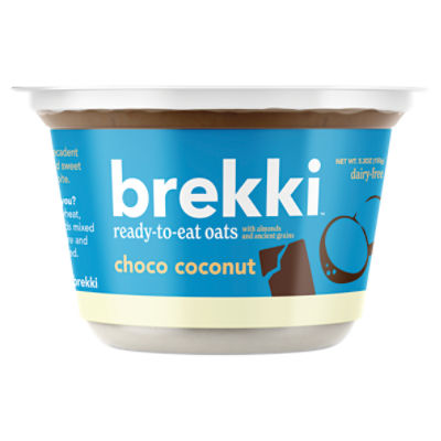 Brekki Choco Coconut with Almonds and Ancient Grains Ready-to-Eat Oats, 5.3 oz