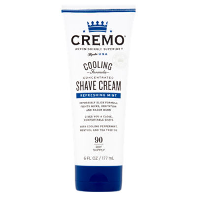 Cremo Astonishingly Superior Refreshing Mint Concentrated Shave Cream