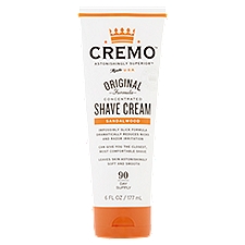 Cremo Astonishingly Superior Sandalwood Concentrated, Shave Cream, 6 Fluid ounce