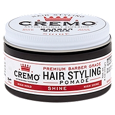 Cremo Hair Styling Pomade Shine, 4 Ounce