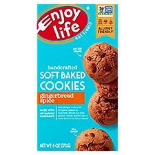 Enjoy Life Gingerbread Spice Soft Baked, Cookies, 6 Ounce