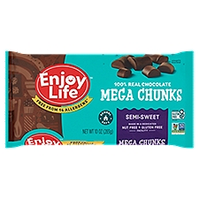 Enjoy Life Semi-Sweet, Mega Chunks, 10 Ounce