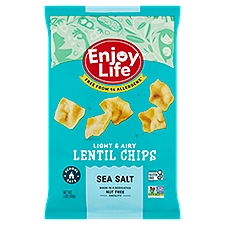 Enjoy Life Sea Salt Light & Airy, Lentil Chips, 4 Ounce