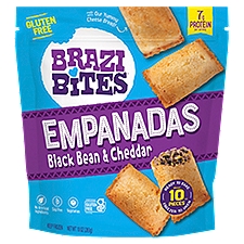 Brazi Bites Black Bean & Cheddar Empanadas, 1 oz, 10 count, 10 Ounce