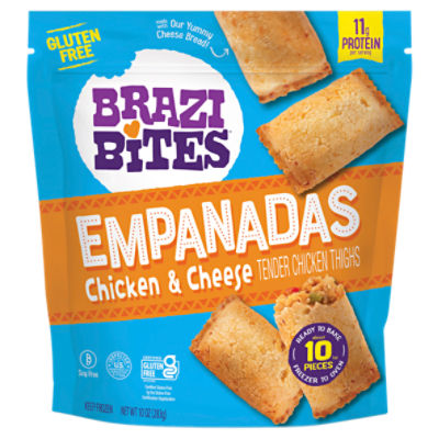 Brazi Bites Chicken & Cheese Empanadas, 1 oz, 10 count, 10 Ounce