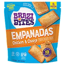 Brazi Bites Empanadas, Chicken & Cheese, 10 Ounce