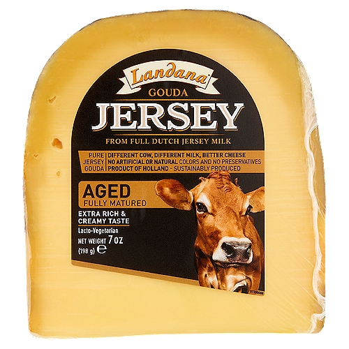 Landana Jersey Aged Gouda Cheese, 7 oz