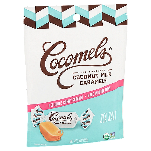Cocomels Sea Salt Coconut Milk Caramels Candy, 3.5 oz