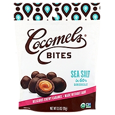 Cocomels Sea Salt in 60% Dark Chocolate Bites, 3.5 oz