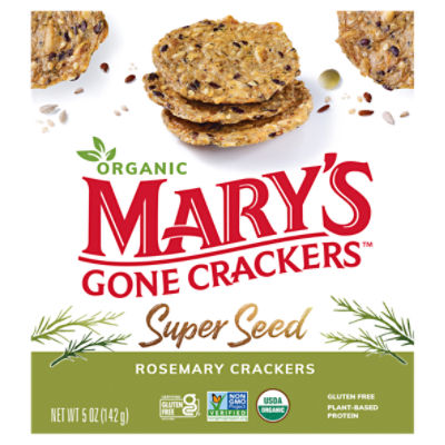 Mary's Gone Crackers Organic Super Seed Rosemary Crackers, 5 oz