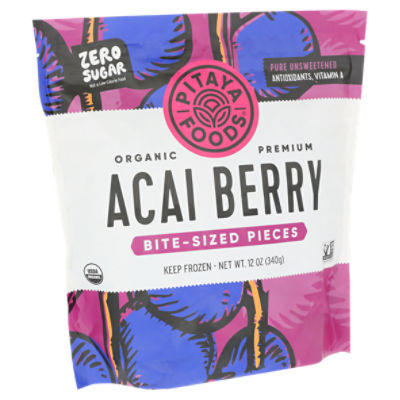 Pitaya Foods Zero Sugar Organic Premium Acai Berry Bite - Sized Pieces, 12 oz
