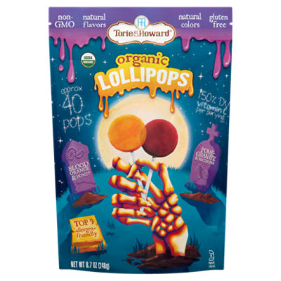 Torie & Howard Organic Lollipops, 40 count, 8.7 oz