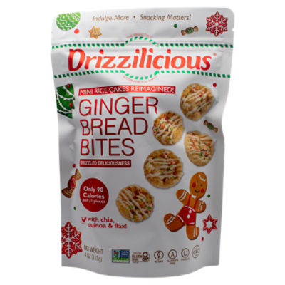 Drizzilicious Ginger Bread Bites, 4 oz