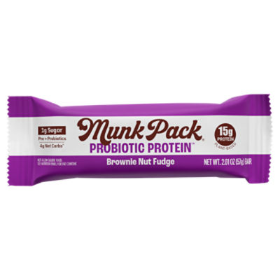 Munk Pack Protein Brownie Nut Fudge Bar, 2.01 oz