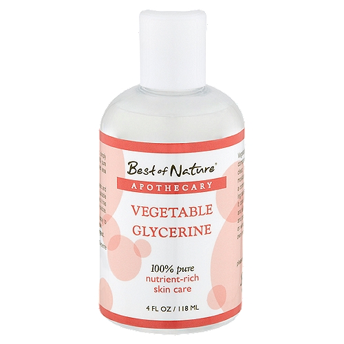 Best of Nature Apothecary 100% Pure Vegetable Glycerine, 4 fl oz