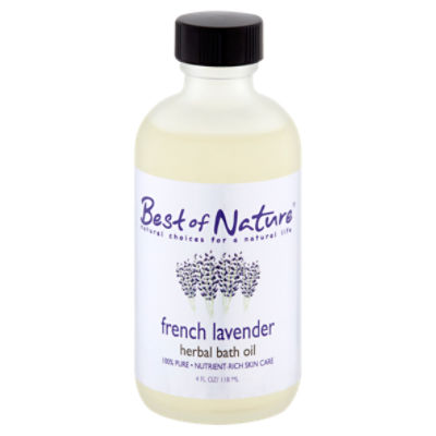 Best of Nature French Lavender Herbal Bath Oil, 4 fl oz