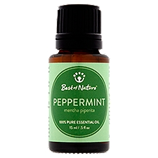 Best of Nature Peppermint 100% Pure, Essential Oil, 0.5 Ounce