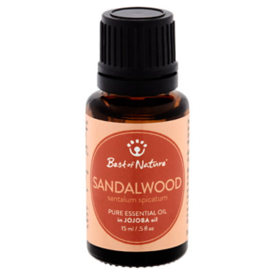 Best of Nature Sandalwood Pure Essential Oil in Jojoba Oil, .5 fl oz