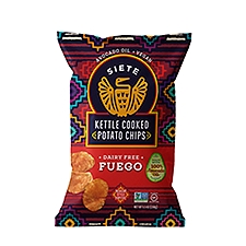 Siete Fuego Kettle Cooked, Potato Chips, 5.5 Ounce