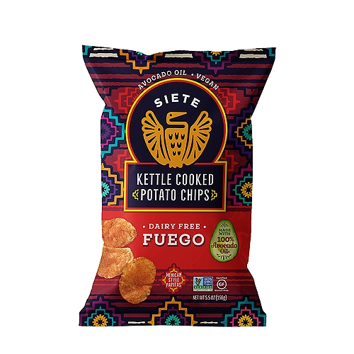 Siete Fuego Kettle Cooked Potato Chips, 5.5 oz