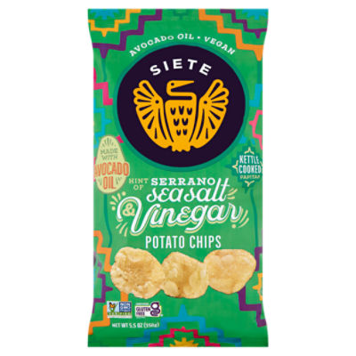 Siete Sea Salt & Vinegar Kettle Cooked, Potato Chips