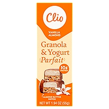 Clio Vanilla Almond Granola & Yogurt, Parfait, 1.94 Ounce