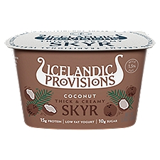 Icelandic Provisions Low Fat Yogurt, Coconut Thick & Creamy Skyr, 5.3 Ounce