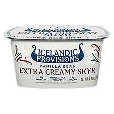 Icelandic Provisions Vanilla Bean Extra Creamy, Skyr, 4.4 Ounce