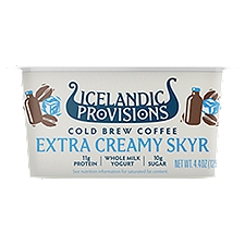 Icelandic Provisions Cold Brew Coffee Extra Creamy Skyr, 4.4 oz