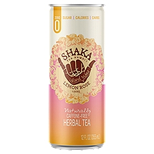 Shaka Lemon Rose Flavored Naturally Caffeine-Free Herbal Tea, 12 fl oz