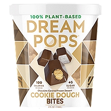 Dream Pops Cookie Dough Bites Chocolate-Covered Frozen Dessert, 4 fl oz
