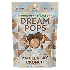 Dream Pops Vanilla Sky Crunch Chocolatey-Coated Crunchy Candy Bites, 3 oz