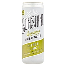 Sunshine Citrus Lime Sparkling Energy Water, 12 fl oz