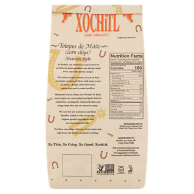 No Salt Corn Chips, 12oz bags – Xochitl Chips and Salsa