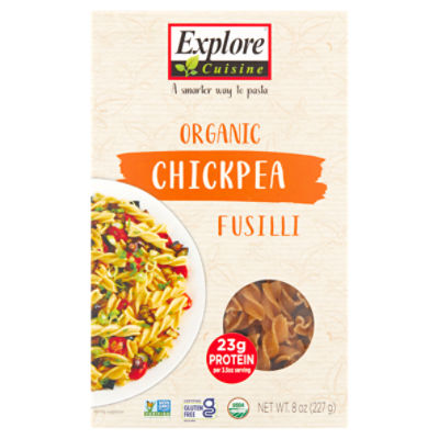 Explore Cuisine Organic Chickpea Fusilli Pasta, 8 oz, 8 Ounce