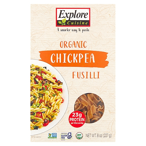 Explore Cuisine Organic Chickpea Fusilli Pasta, 8 oz