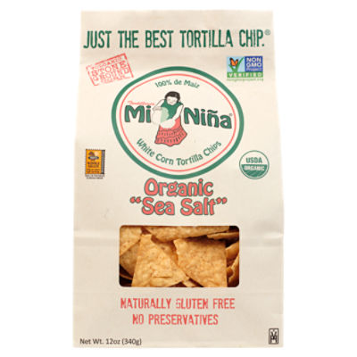 Mi Niña Sea Salt White Corn Tortilla Chips, 12 oz ShopRite