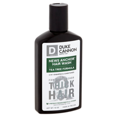 Duke Cannon Supply Co. Stock No. 033 News Anchor 2 in 1 Hair Wash, 10 oz