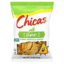 Chicas Lime Corn Tortilla Chips, 7.5 oz