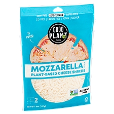 Good Planet Foods Mozzarella Style Plant-Based Cheese Shreds, 8 oz