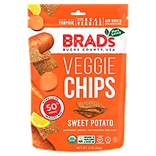 Brad's Plant Based Sweet Potato, Veggie Chips, 3 Ounce