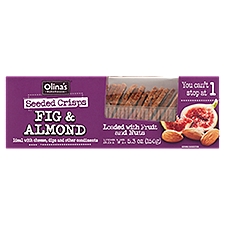 Olina's Bakehouse Fig & Almond Seeded Crisps Crackers, 5.3 oz