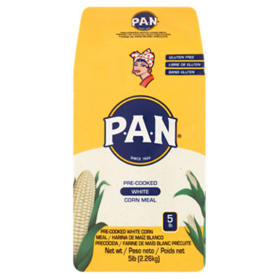 P.A.N. Pre-Cooked White Corn Meal, 5 lb