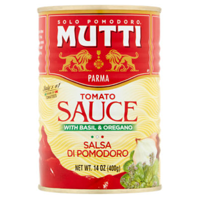 Mutti Tomato Sauce with Basil & Oregano, 14 oz