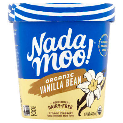 NadaMoo! Dairy Free Frozen Dessert Organic Vanilla Bean 16 oz