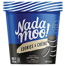 NadaMoo! Cookies & Crème Flavored Frozen Dessert, 1 pint