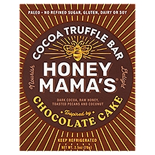 Honey Mama's Chocolate Cake Cocoa Truffle Bar, 2.5 oz