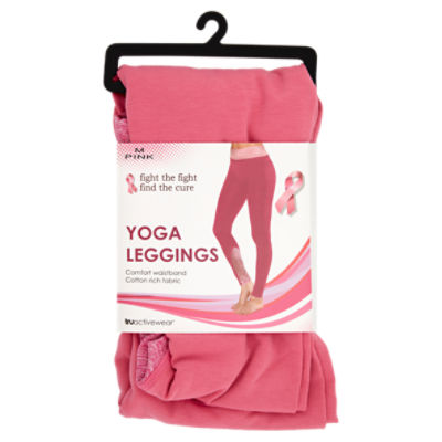 Truactivewear Pink Yoga Leggings, M