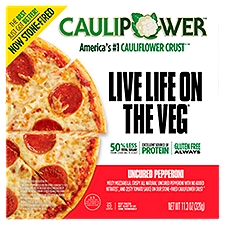 CAULIPOWER Uncured Pepperoni Stone-fired, Cauliflower Crust Pizza, 12 Ounce